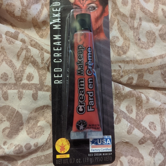 SALE Bundle Halloween Makeup Red Cream & Day Of The Dead Grease Kit w/ Gems - Picture 2 of 3